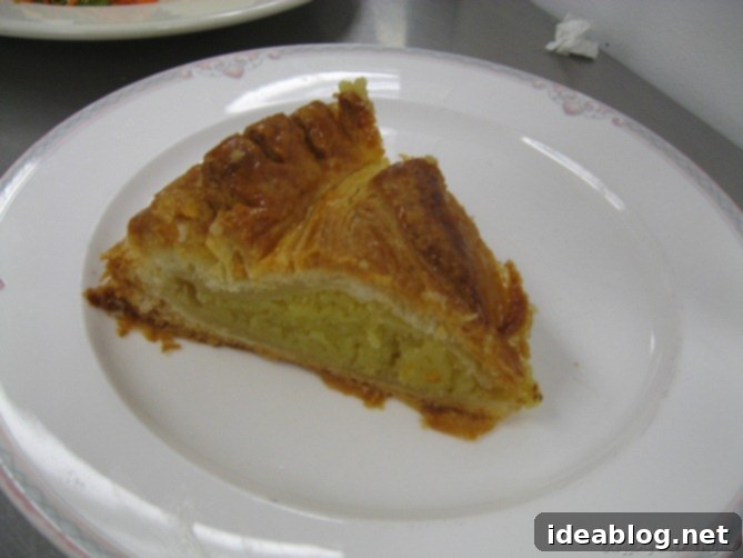 Day 17: Savory Sole and Sweet Pithiviers 11 slice of pithivier