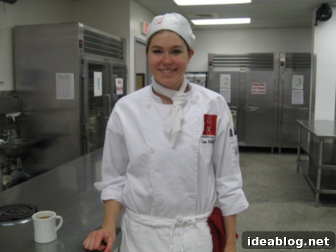 Day 17: Savory Sole and Sweet Pithiviers 13 culinary school student