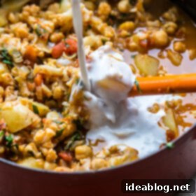 Wholesome Vegan Cauliflower Potato Chickpea Curry 3 Simple Cauliflower, Potato, and Chickpea Curry