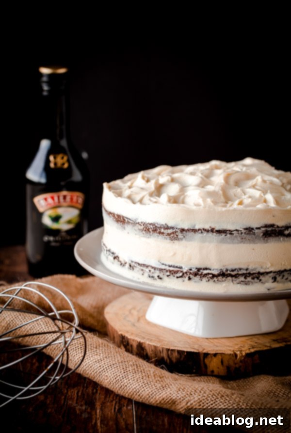 Decadent Guinness Stout Cake with Bailey's Cream Cheese Frosting 2 Guinness Stout Cake with Bailey's Cream Cheese Frosting - a decadent dessert for St. Patrick's Day