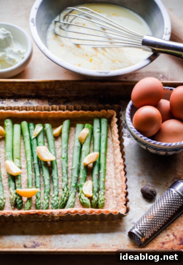 Tangy Goat Cheese and Asparagus Spring Quiche 6 How to Make Spring Asparagus and Goat Cheese Quiche