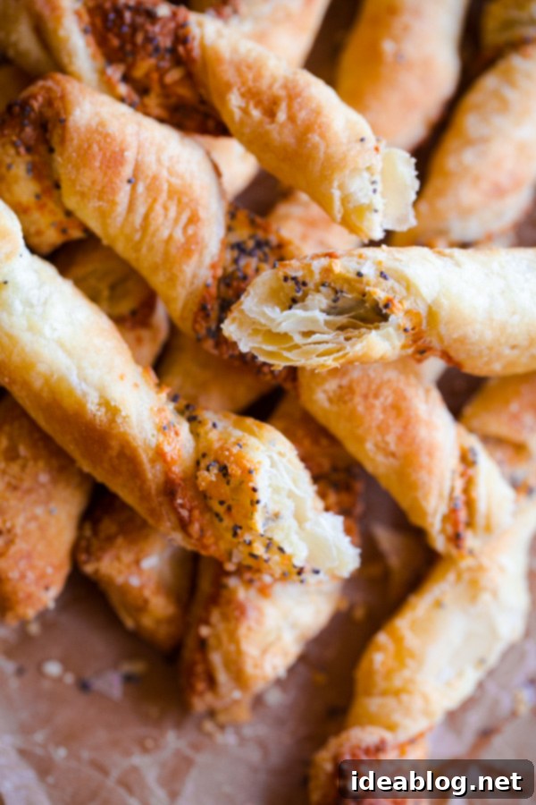 Everything Bagel Cheese Twists. These delicious pastries can be prepared in less than 30 minutes! #abeautifulplate #everythingbagel #pastry #recipe #brunch Everything Bagel Cheese Twists