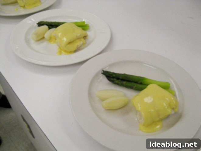 Day Ten: The Art of Filleting, Tourneeing, and Crème Brulee 3 flounder with hollandaise