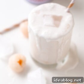 Exotic Lychee Coconut Colada 2 Coconut Lychee Colada. A refreshing rum cocktail made with lychees, coconut milk, coconut water, and Bacardi!