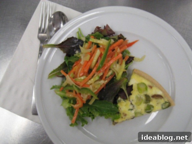 Day 3: Hearty Farmhouse Soup 6 Salad with Quiche