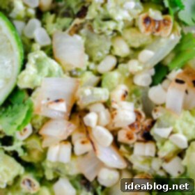 Grilled Corn and Poblano Guacamole