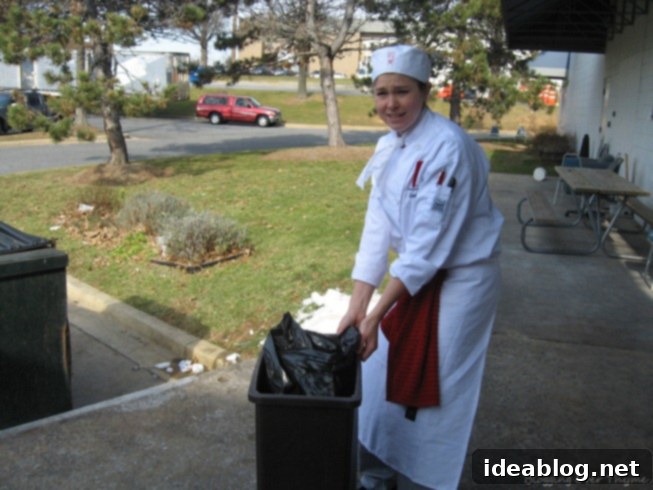 Day Two's Featured Bake: Quiche Lorraine 13 taking out the trash