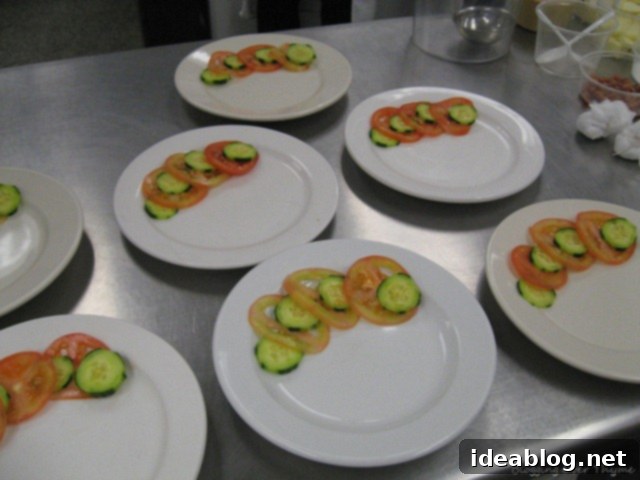 Day Two's Featured Bake: Quiche Lorraine 6 tomato cucumber salad