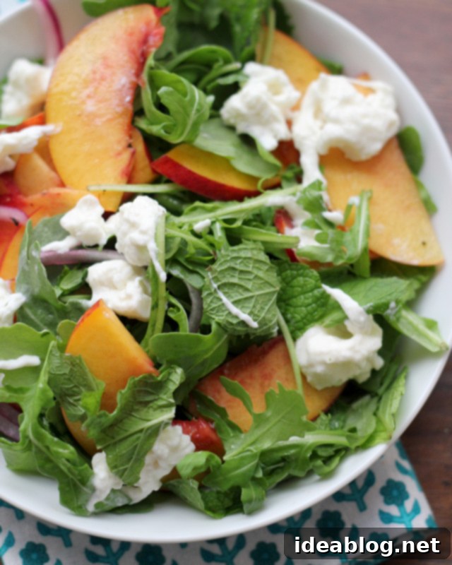 Summer Burrata Delights: 12 Irresistible Recipes 11 Pickled Nectarine Salad with Burrata