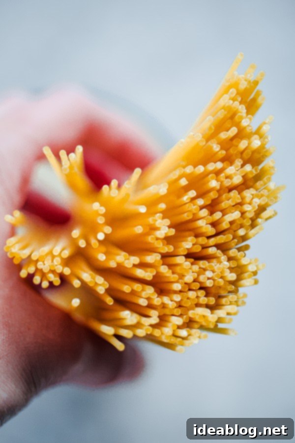 Roasted Tomato Basil Spaghettini with Garlic Breadcrumb Crunch 4 Dried Spaghettini
