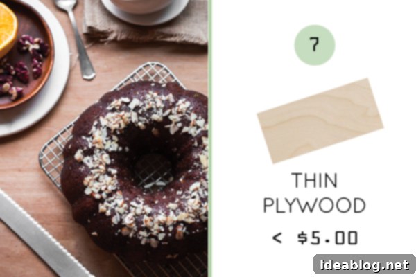 10 Affordable Food Photography Backgrounds. All under $25 dollars a piece! Food Photography on Thin Plywood Background - Light and Natural Wood Grain