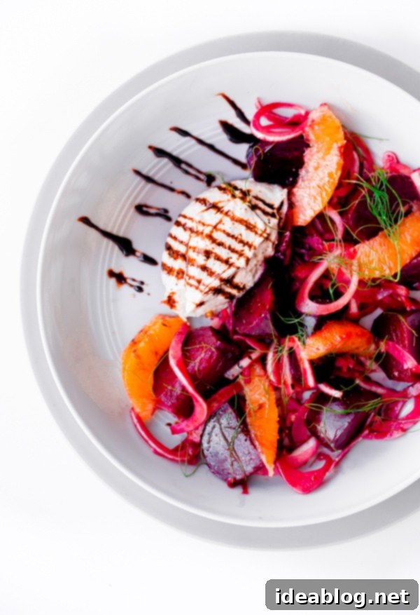 Roasted Beetroot Salad with Whipped Ricotta, Shaved Fennel, and Citrus Segments 5 Roasted Beet Salad with Whipped Ricotta, Fennel, and Orange