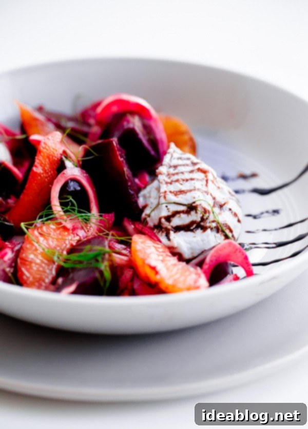 Roasted Beetroot Salad with Whipped Ricotta, Shaved Fennel, and Citrus Segments 6 Roasted Beet Salad with Whipped Ricotta, Fennel, and Orange
