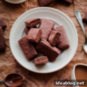 Homemade Tim Tam Bliss 2 Homemade Tim Tams. Chocolate cookies filled with malt chocolate buttercream and dipped in milk chocolate!