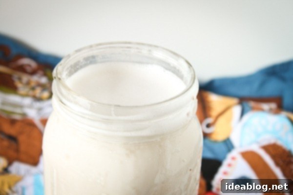 Creamy Banana Peach Smoothie 3 Homemade Vanilla Maple Almond Milk