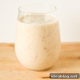 Creamy Banana Peach Smoothie 5 Banana Peach Smoothie