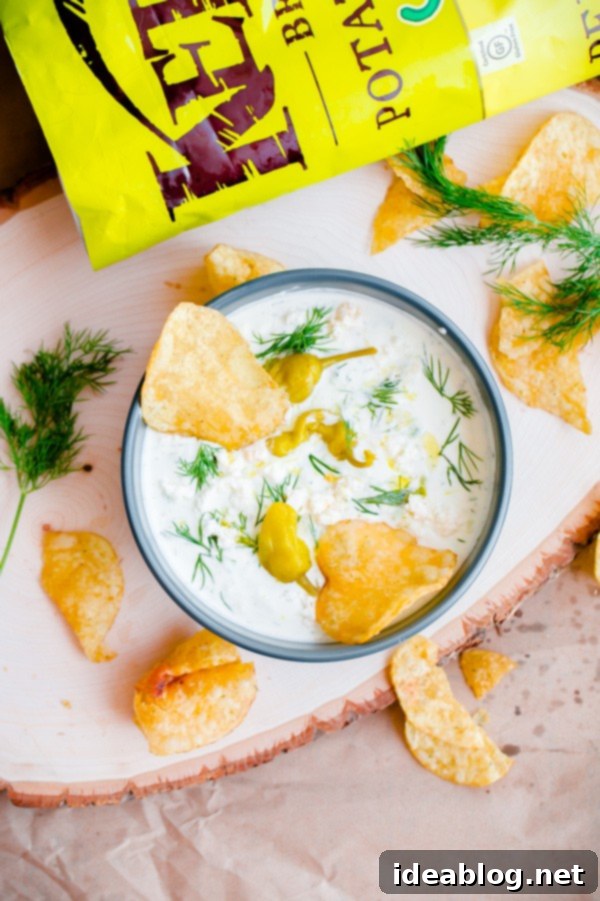 The Art of Kettle Chip and Dip Pairings 4 Feta and Pepperoncini Tzatziki Dip