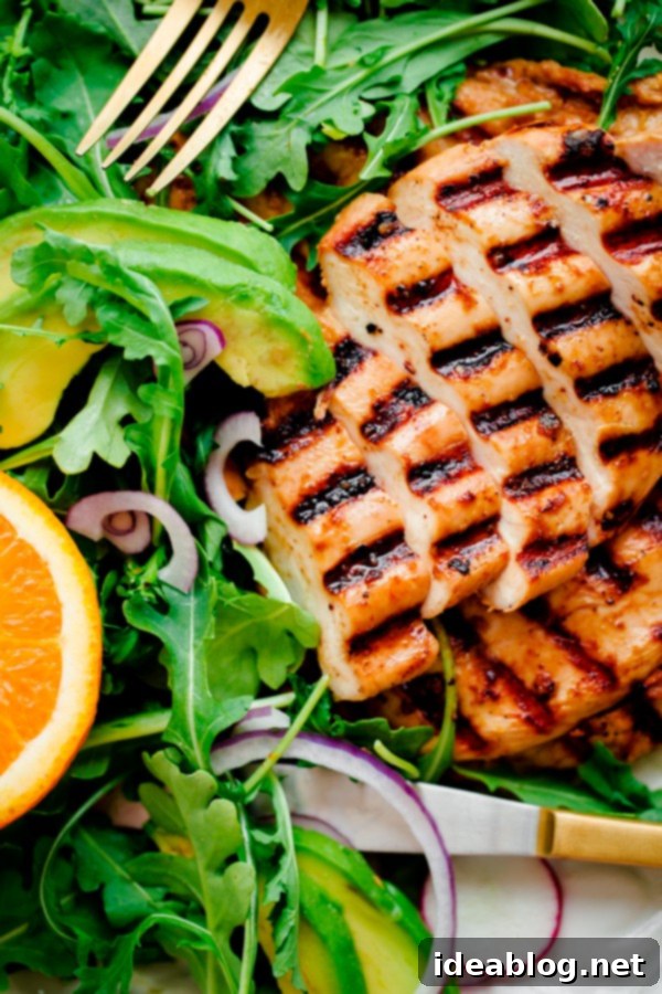 Essential Everyday Chicken Marinade 2 Grilled Marinated Chicken on Fresh Greens