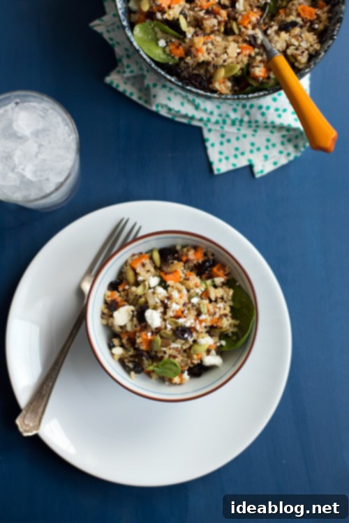 12 Soul-Satisfying Autumn Salads 6 Sweet Potato and Quinoa Salad with feta, a winning combination for a flavorful fall salad.