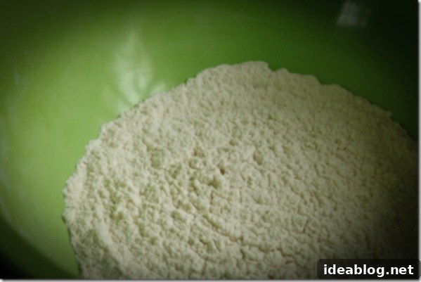 Spice & Celebrate: Buttermilk Birthday Cake 8 Bowl of white flour, a primary ingredient for baking