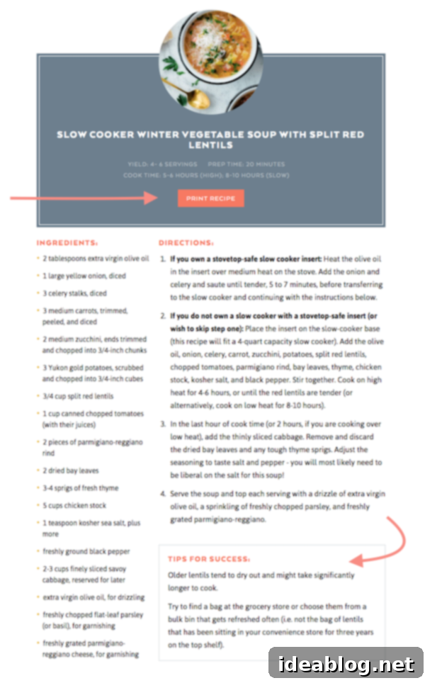 Beautiful Plate A New Era Unfolds 8 New recipe formatting and 'Tips for Success' on A Beautiful Plate, guiding your cooking journey