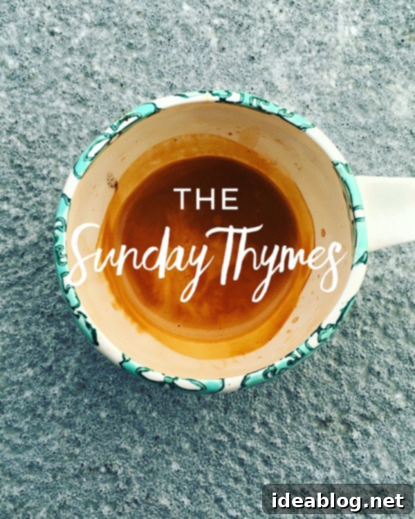 The Sunday Beacon 2 The Sunday Thymes banner image featuring fresh produce and culinary elements