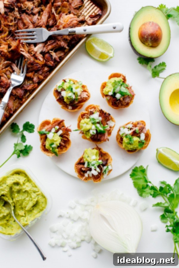 Slow Cooker Carnitas Taco Bites - key ingredients for a perfect batch. Essential ingredients for savory Slow Cooker Carnitas Taco Bites.