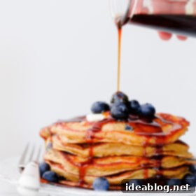 Molasses-Glazed Blueberry Rye Flapjacks 5 Blueberry Rye Pancakes with 2-Ingredient Molasses Syrup. Fluffy 100% whole grain pancakes filled with fresh blueberries!