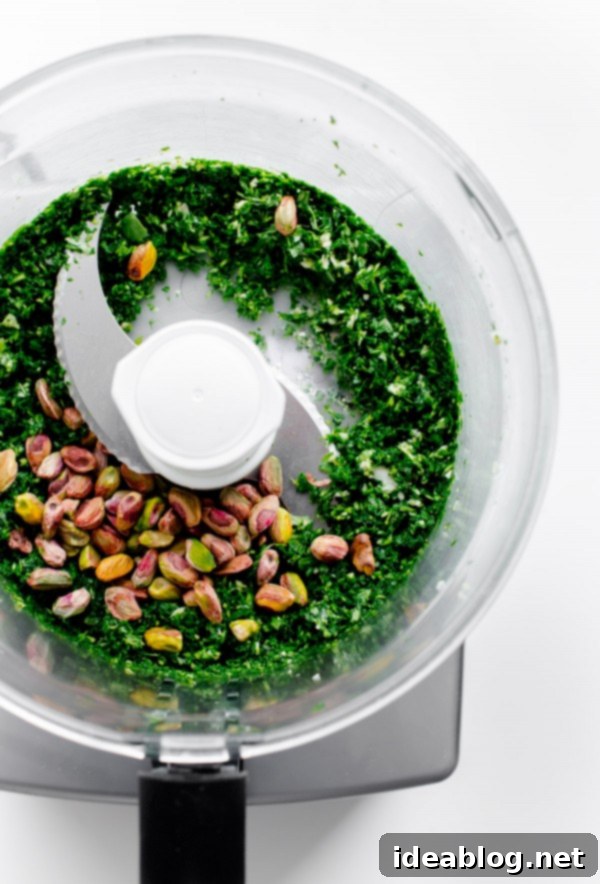 Roasted Asparagus Wheat Berry Salad with Zesty Arugula Pistachio Pesto 4 Arugula Pistachio Pesto