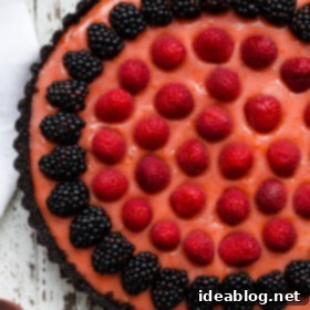 Zest Meets Decadence: Citrus, Chocolate & Berry Tart 2 Triple-Citrus Tart with Chocolate Crust and Berries