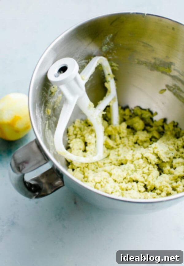 Lemon Basil Shortbread Cookies. Classic shortbread cookies infused with homemade lemon basil sugar!  How to Make Lemon Basil Shortbread Cookies dough shaping and cutting