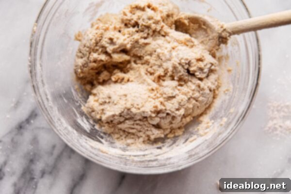 Hearty Whole Wheat Biscuits 7 Kneading biscuit dough on a floured surface