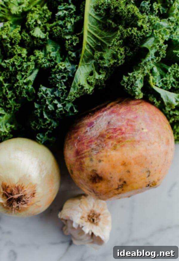 Ziti Bake with Rustic Rutabaga, Forest Mushrooms, and Vibrant Kale 4 Rutabaga Baked Ziti: A healthier, gluten-free alternative to traditional pasta dishes.