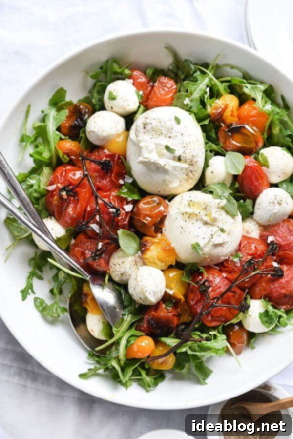 Sun-Ripened Tomato Delights 8 Roasted-Tomato-Caprese-Salad-foodiecrush.com-028