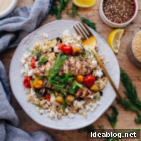 Za'atar Grilled Chicken Bulgur Bowls with Creamy Tahini Dressing 10 Za'atar Grilled Chicken Bulgur Bowls with Tahini Sauce
