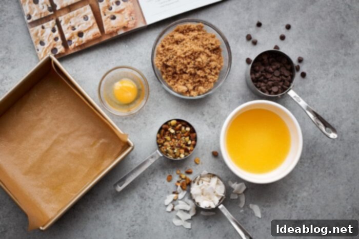 Effortless Blondies Endless Flavor Twists 4 Hands stirring blondie batter in a bowl, showcasing the simple preparation process.