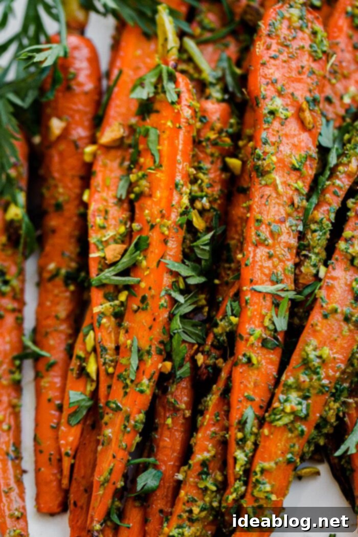Root to Leaf Roasted Carrots with Vibrant Carrot Top Pesto 7 Roasted Carrots with Carrot Top Pesto