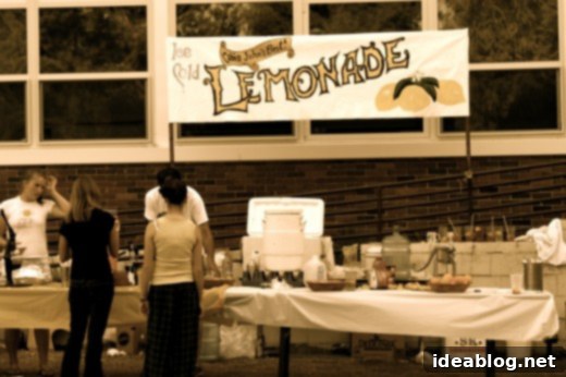 Crab Feast, Autumnal Pumpkins and Sweet Gelato Indulgence 3 A charming lemonade stand at the Cabin John Crab Feast, suggesting a family-friendly community event