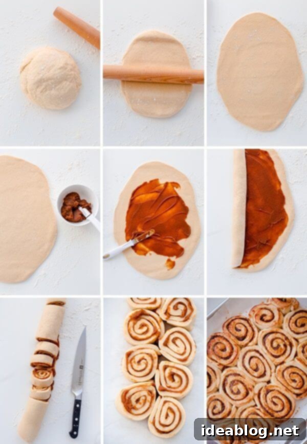 Pumpkin Butter Rolls with Zesty Creme Fraiche Frosting 4 How to Make Pumpkin Butter Rolls with Creamy Creme Fraiche Frosting
