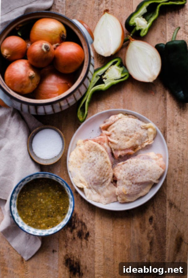 Zesty Salsa Verde Chicken Tacos 2 Salsa Verde Chicken Tacos in a pan