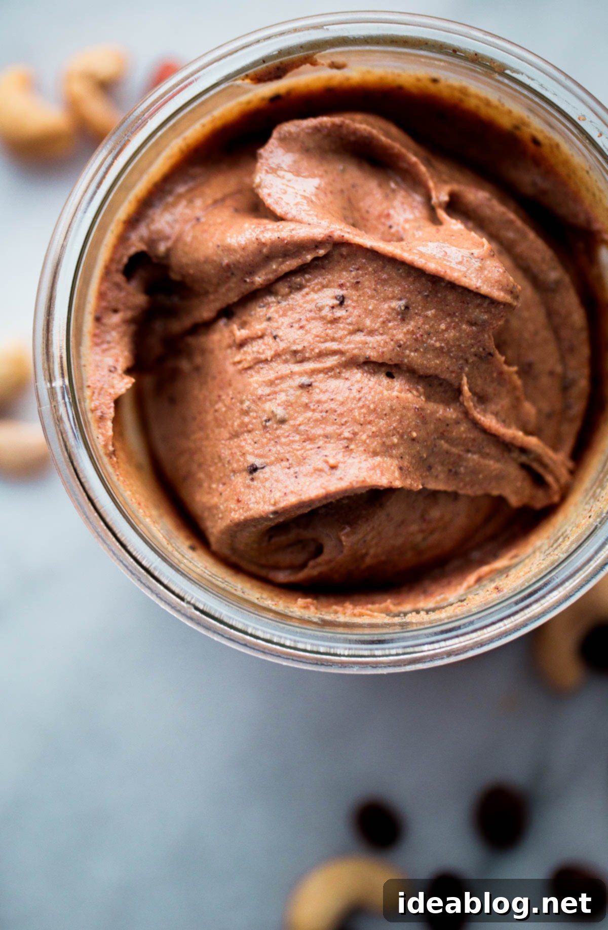 HOMEMADE Espresso Almond Cashew Butter. Almond cashew butter with a kick from espresso beans, vanilla, and a touch of maple syrup. HOMEMADE Espresso Almond Cashew Butter