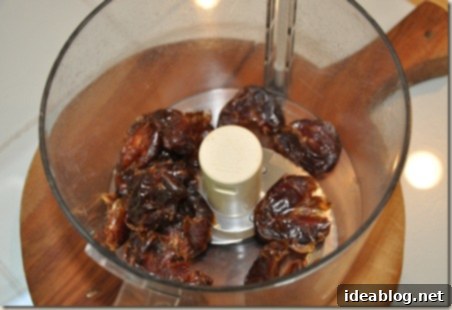 Cherry Pie Energy Bites 3 Pitted Medjool Dates ready for food processor