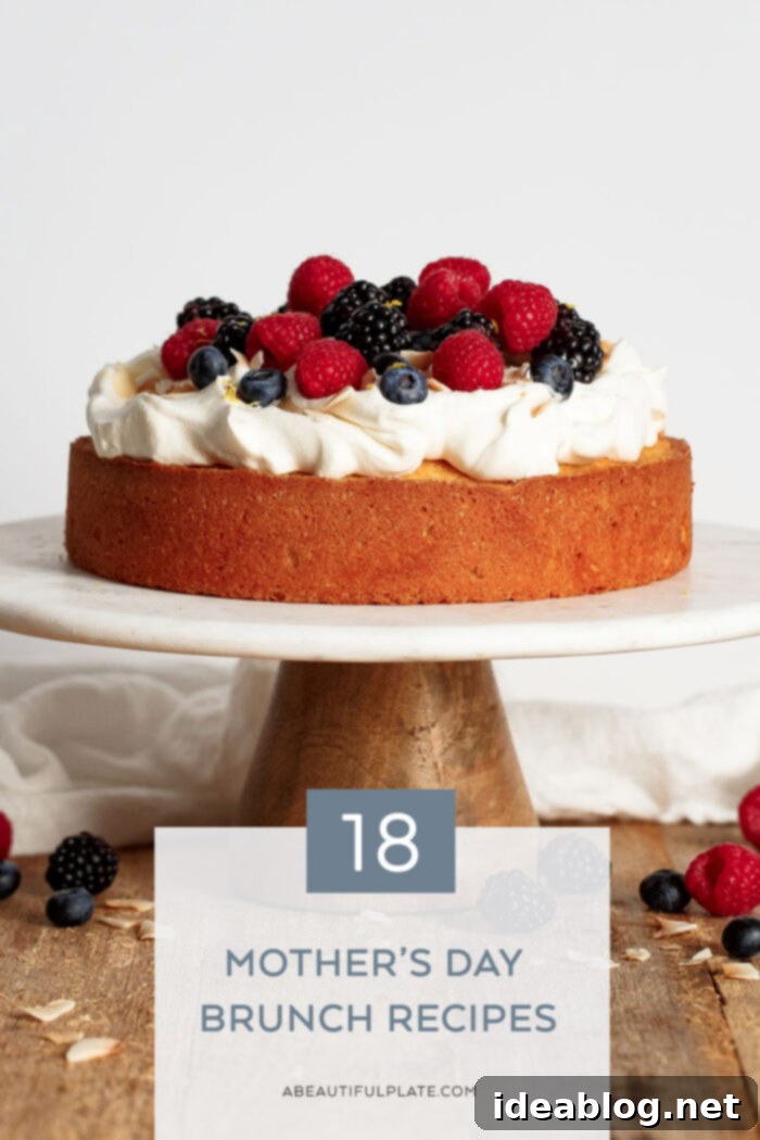 18 Scrumptious Brunch Recipes to Make Mom Smile 2 A beautifully arranged Mother's Day brunch table with various sweet and savory dishes