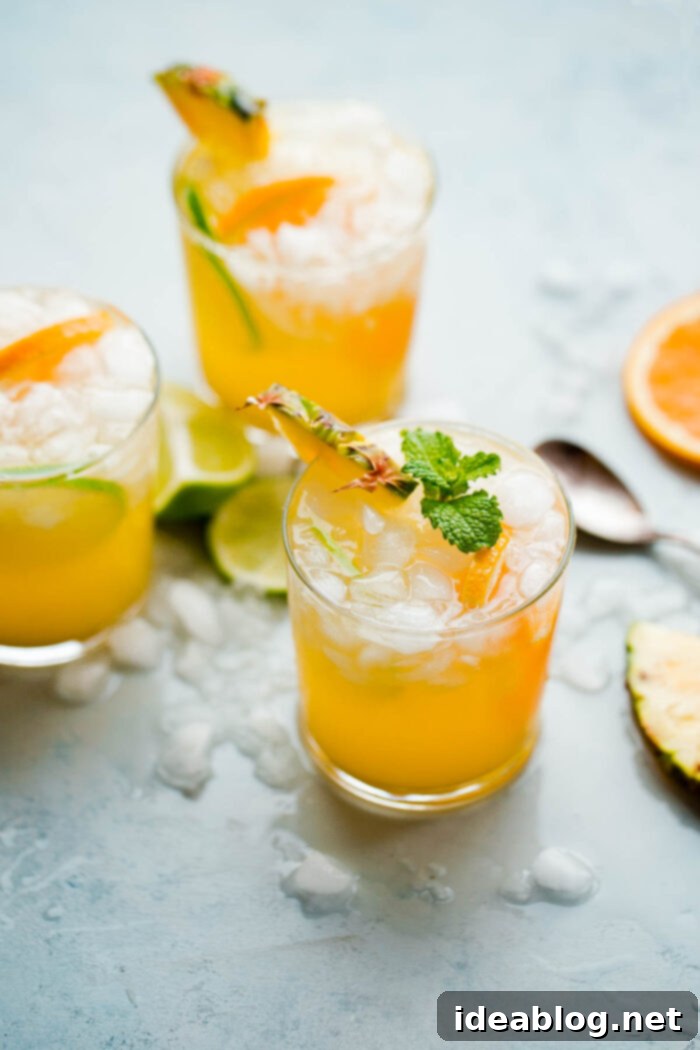Spiced Pineapple Fizz 2 Pineapple Punch with Ginger Beer