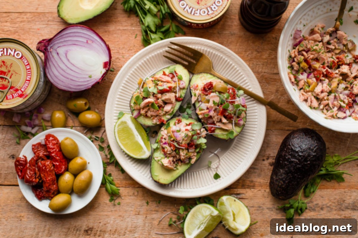 Avocado Tuna Pockets 5 How to Make Tuna Avocado Boats