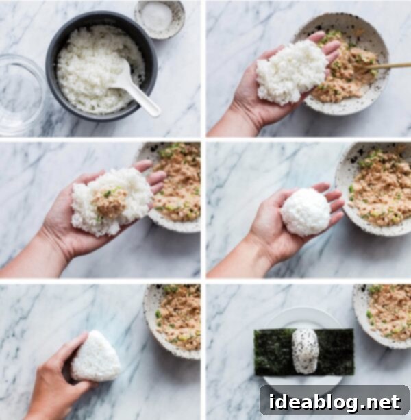 Spicy Tuna Onigiri 6 How to Make Onigiri