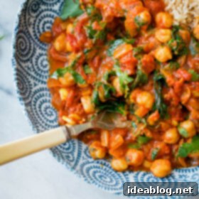 Go-To Chickpea Curry 2 Everyday Chickpea Curry- this VEGETARIAN curry comes together in less than 30 minutes!