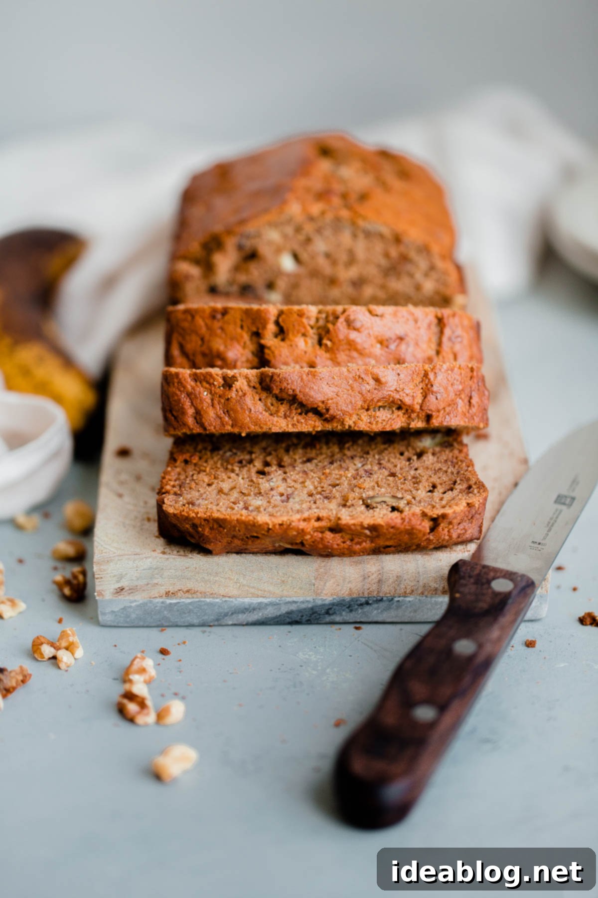Moist and Flavorful Banana Walnut Bread with Whole Grains Banana Walnut Bread Recipe