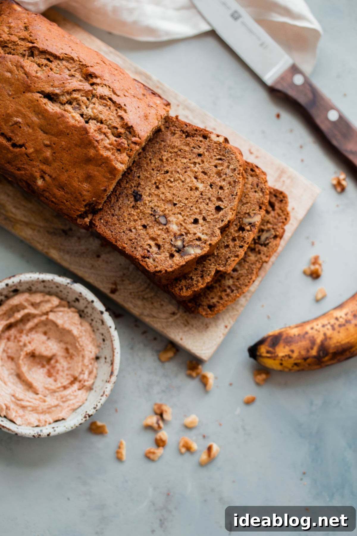 Delicious Whole Grain Banana Walnut Bread Banana Walnut Bread