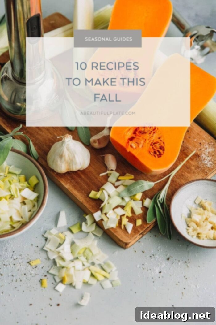 Cozy Fall Cooking: 10 Delightful Recipes 2 Autumn Scene with Cozy Fall Foods, Perfect for Seasonal Cooking